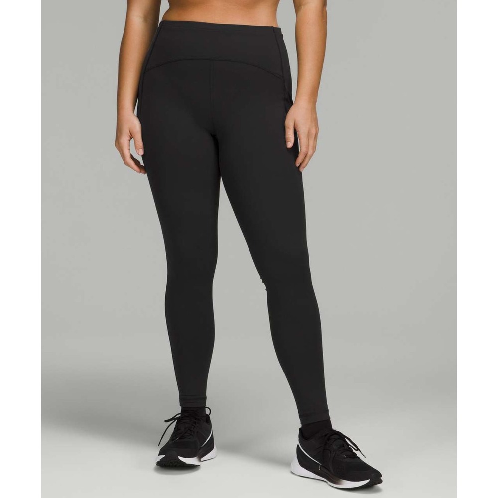 lululemon Swift Speed High-Rise Tight 28" Womens 10 Black Luxstreme Yoga Running